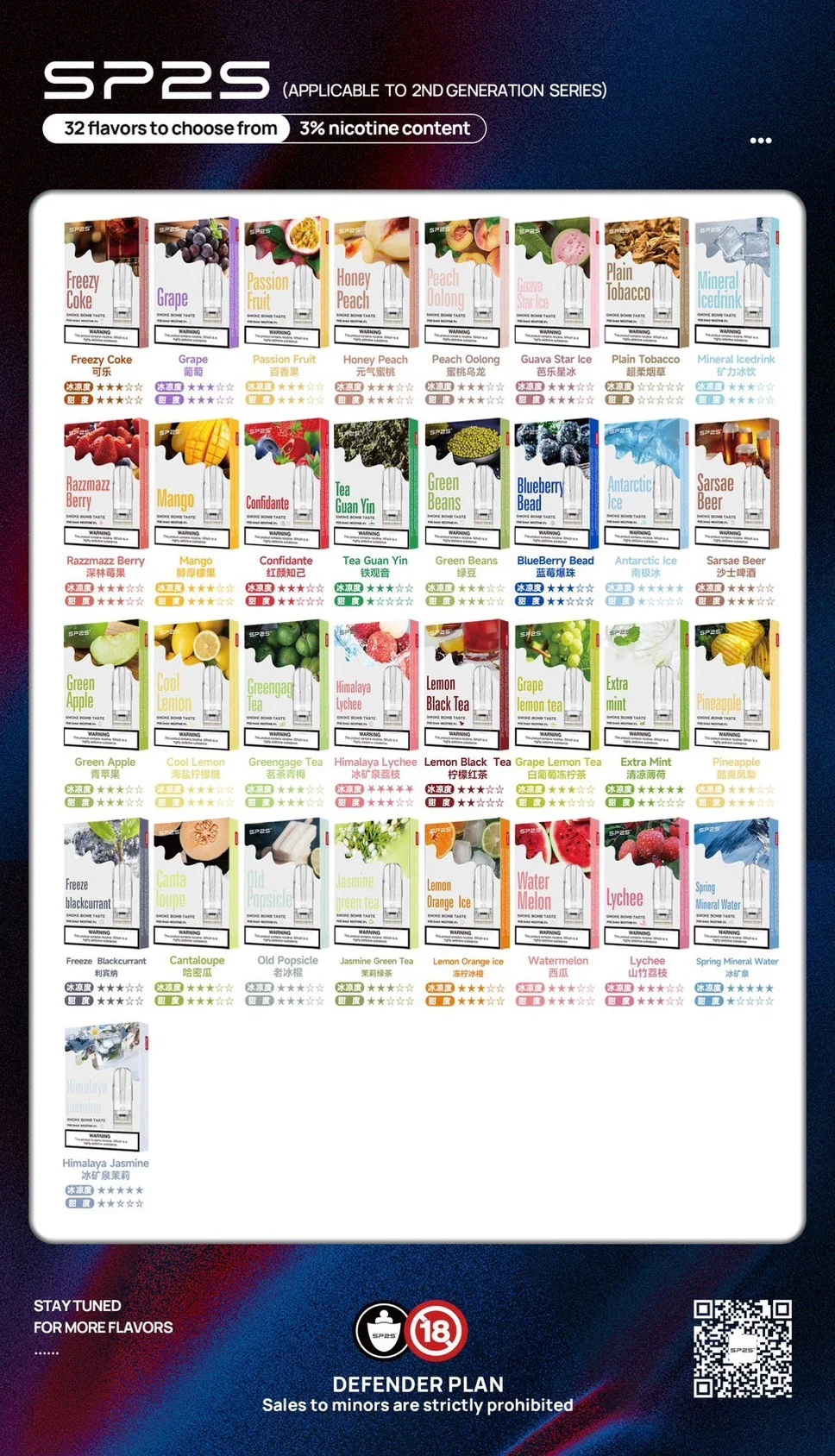 SP2S一代通用煙彈 一代糖果🍬(買10送1 15送2 買20再送主機)-D