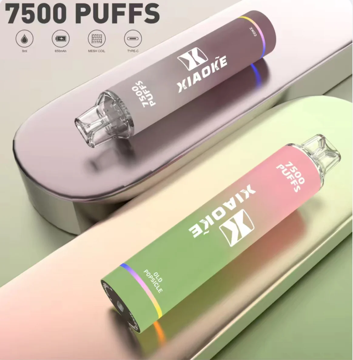 XIAOKE梟客 7500口可發光拋棄式-A